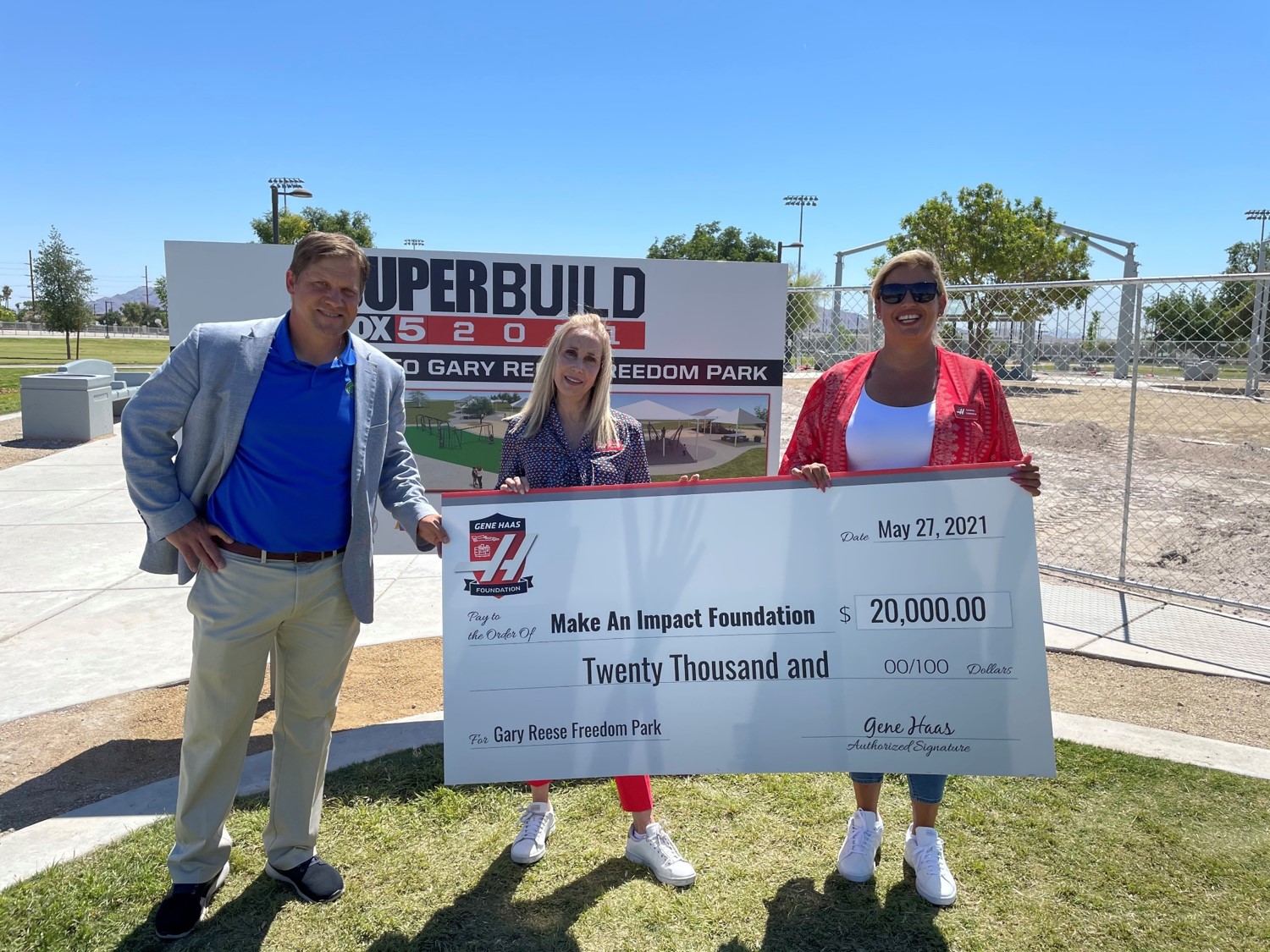 Gene Haas Foundation Helps #KidsPlayProject as part of SuperBuild in Las Vegas
